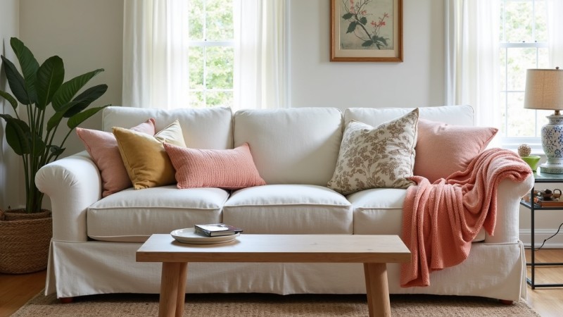 7 Creative Ways to Refresh Your Used Couch, Concept art for illustrative purpose, tags: je bank - Monok